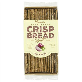 Spelt Crisp bread dill and onion 130g