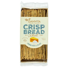 Crispbread au cheddar et au sel de mer 130g