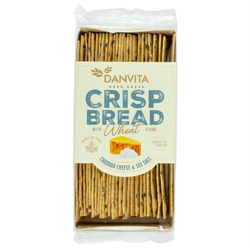 Crispbread au cheddar et au sel de mer 130g