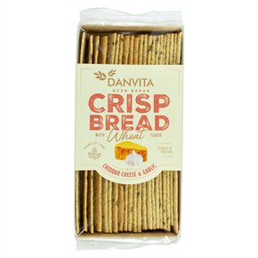 Crispbread with Cheddar & Garlic 130g