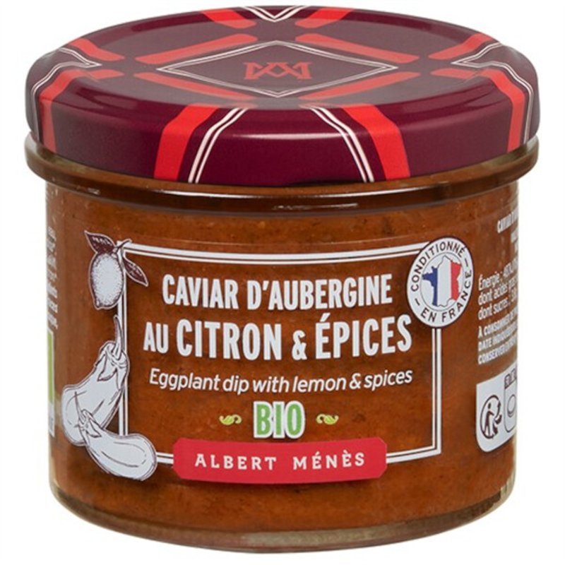 Organic Eggplant Caviar with Lemon and Spices 100 g