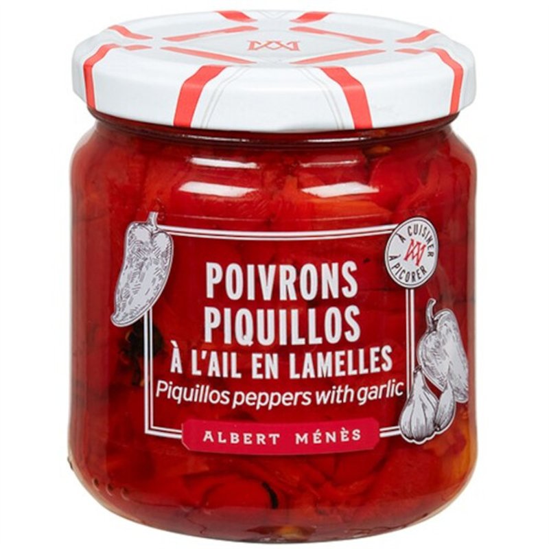 Piquillo peppers with garlic in strips 150 g