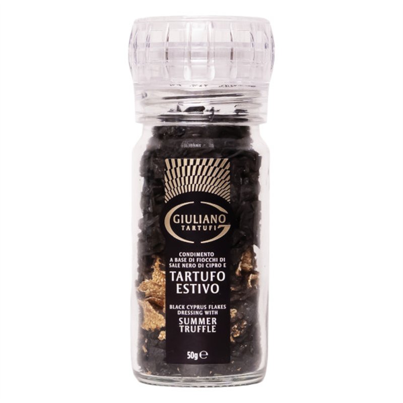 Moulin black salt flakes with 5% summer truffle