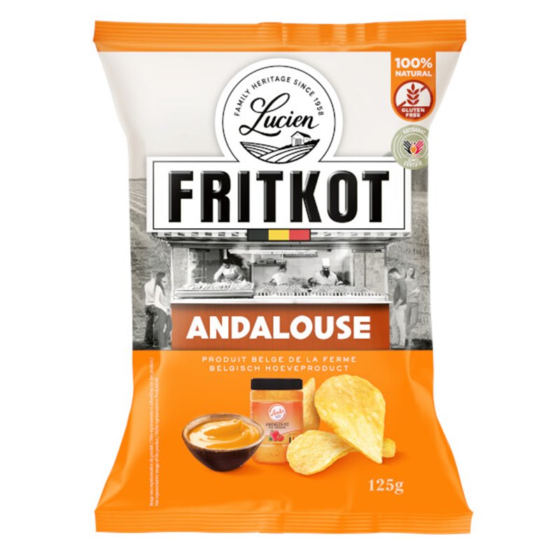 Chips Belges Fritkot chips Andalouse 125g