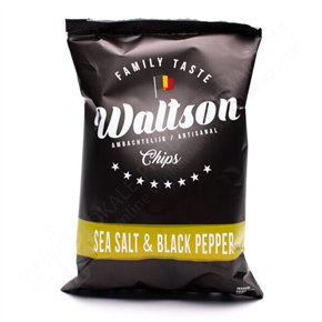 Belgian chips blakc pepper & sea salt 125g