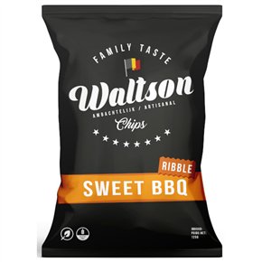 Belgian ribble chips sweet BBQ 125g
