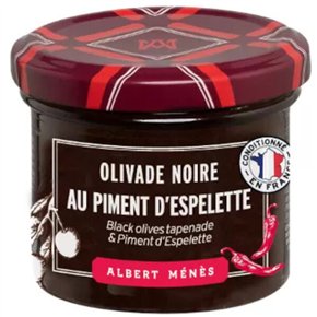 Zwarte Olivade met Espelette peper 100g