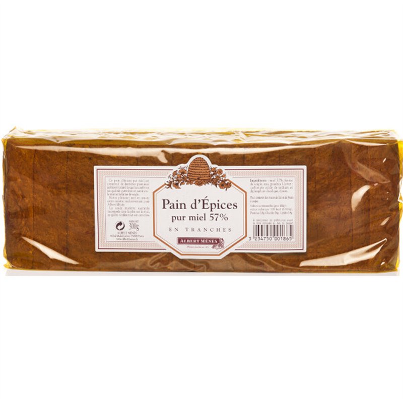 Pain d'Epices 57% de Miel 300g