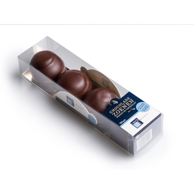 Bisous au chocolat noir (boîte de 4) 140g