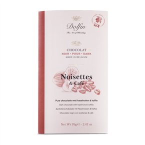 Dark chocolate with hazelnuts and coffee 70g