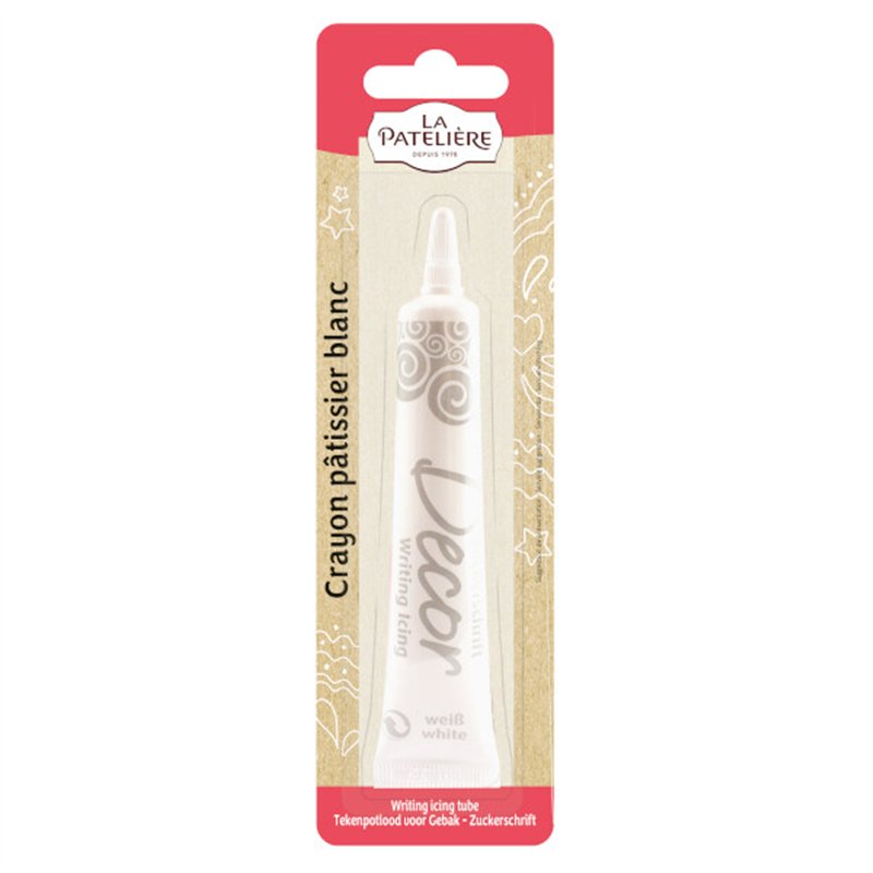White pencil drawing of Pastry