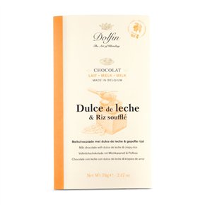 Milkchocolate with dulce de leche and crispy rice 70g
