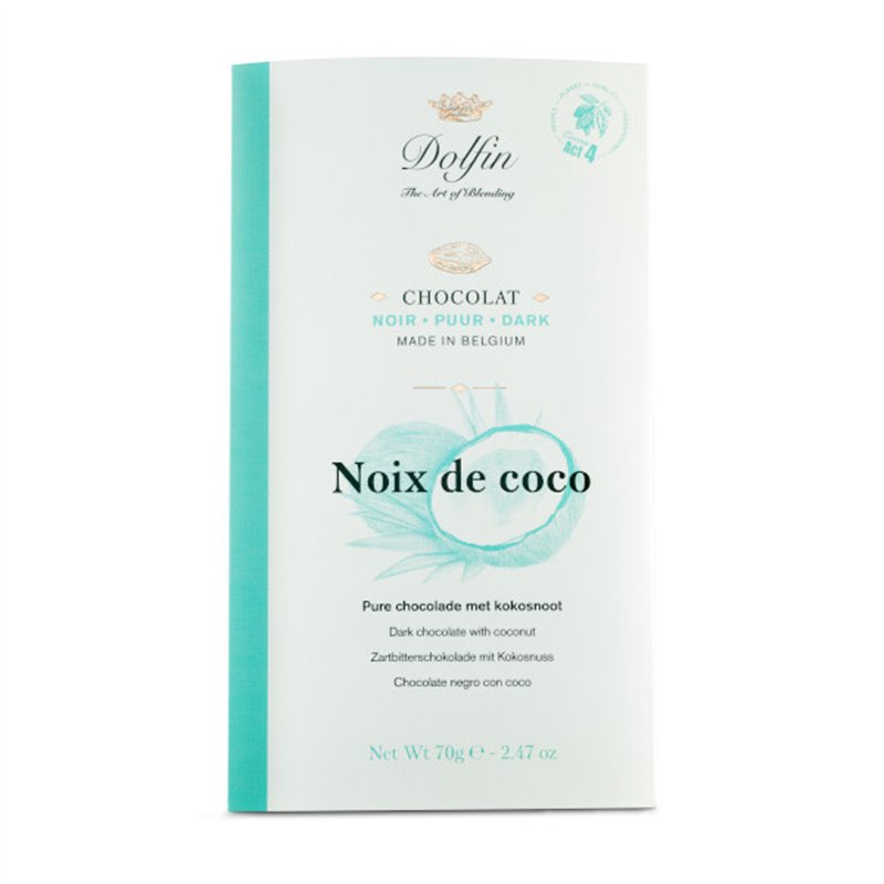 Dark chocolate with coconut 70g