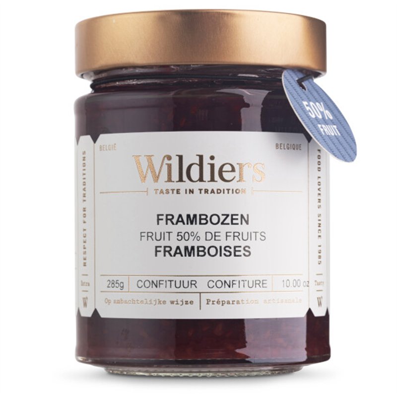 Jam 50% fruit Raspberries 285g