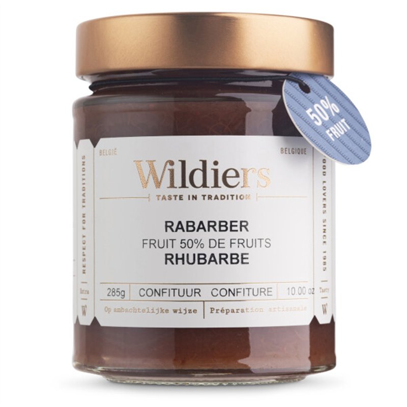 Jam 50% fruit Rhubarb 285g