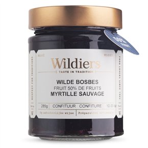 Konfituur 50% fruit Wilde bosbessen 285g