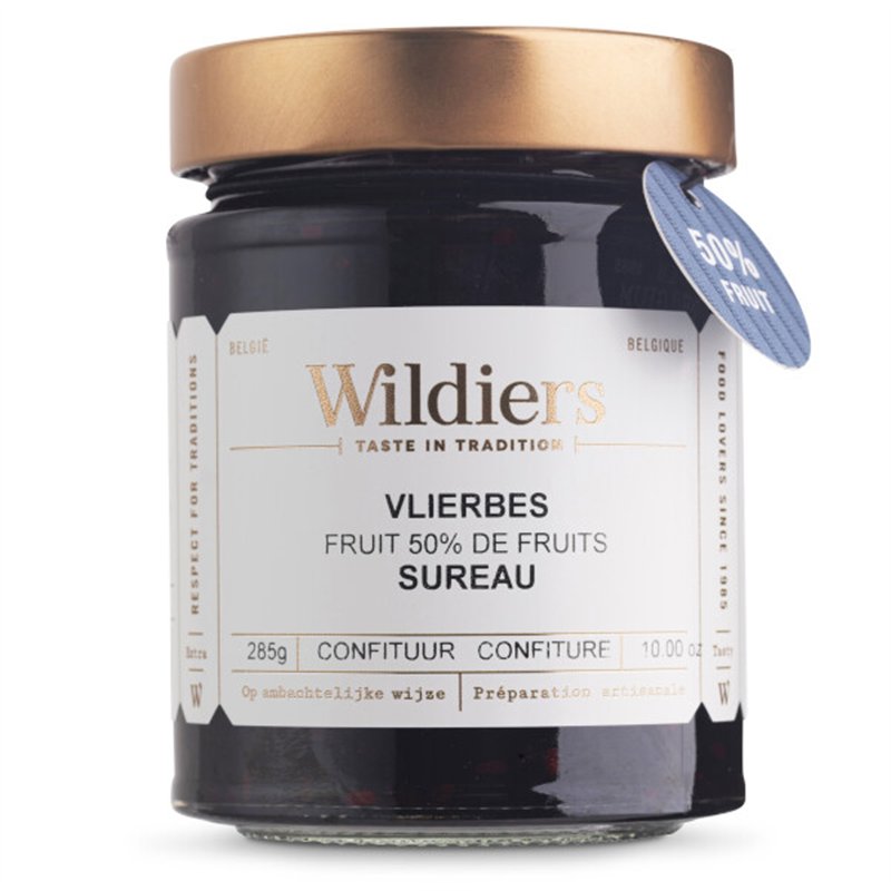 Konfituur 50% fruit Vlierbes 285g