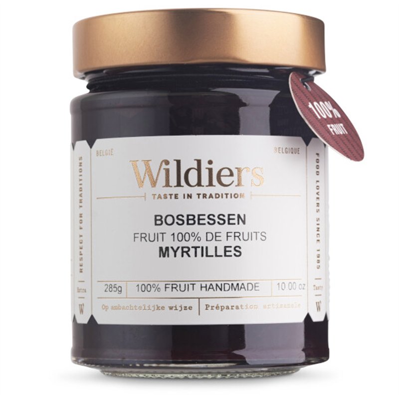 Confitures 100% fruit myrtilles sauvages 285g
