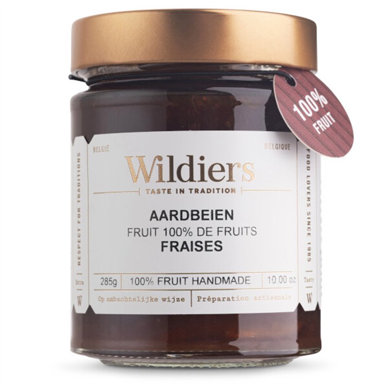 Fruitbeleg 100% fruit aarbeien 285g