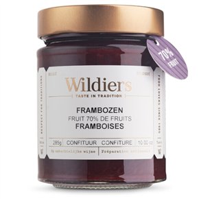 Konfituur 70% fruit Frambozen 285g