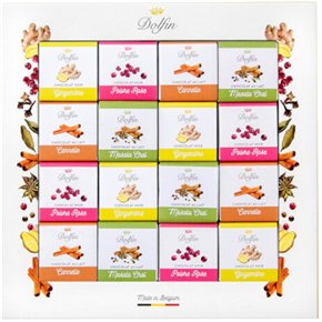 Assortment of 48 mini chocolate tablets - SPICES 216g