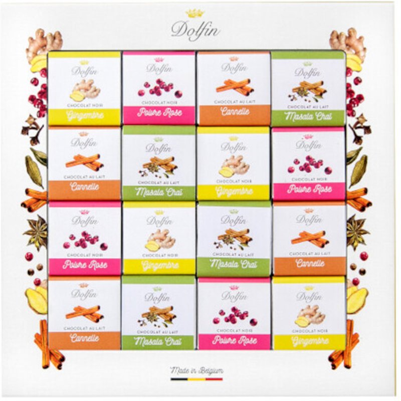 Assortment of 48 mini chocolate tablets - SPICES 216g