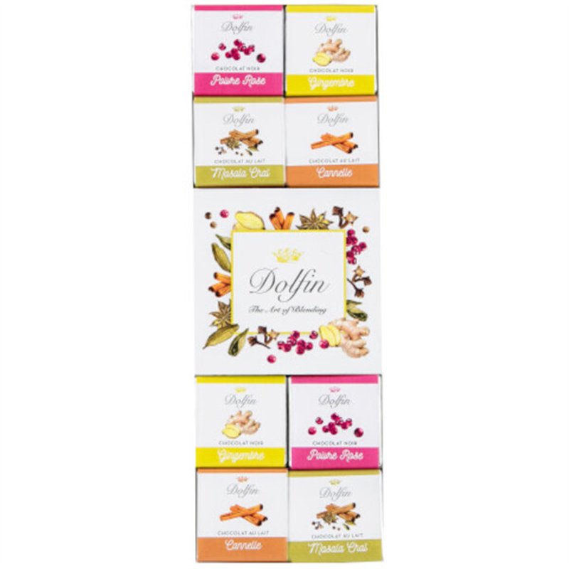 Assortment of 24 mini chocolate tablets - SPICES 108g