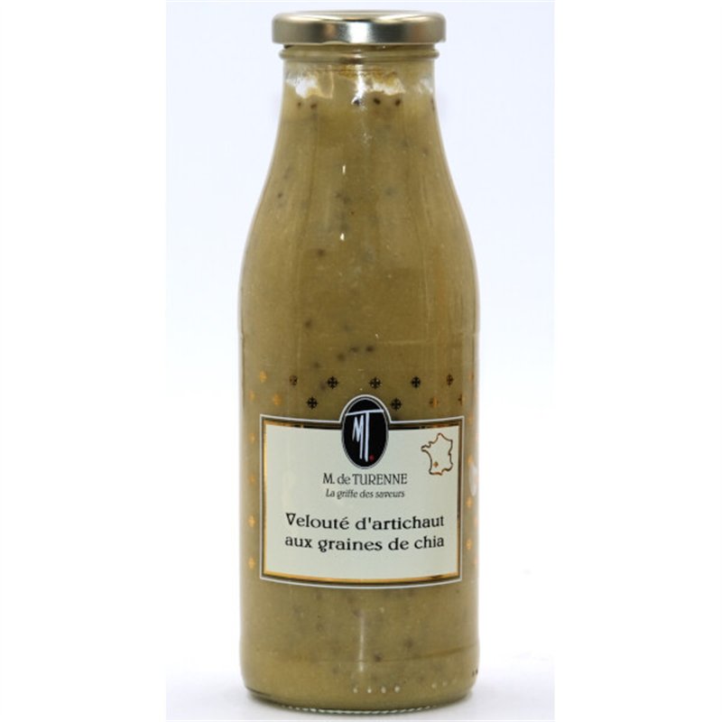 Creamy artichoke soup with chia seeds 50cl