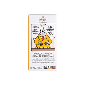 Milk chocolate bar Le Chat Salted Butter Caramel  30g
