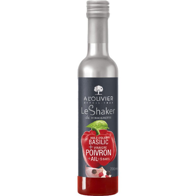 Shaker Olive Basil & Red Pepper Vinegar & Look & 5 Berries 20cl