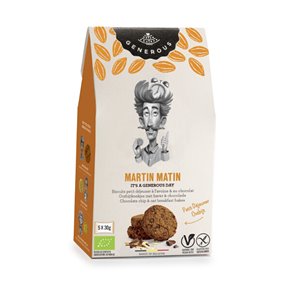 Martin Matin  Biscuit petit déj' avoine chocolat  (sans gluten-vegan) 5x30g