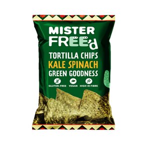 Tortilla chips kale & spinazie (glutenvrij-vegan) 135g