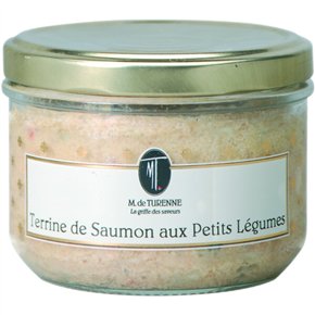 Terrine of salmon and baby vegetables 200g