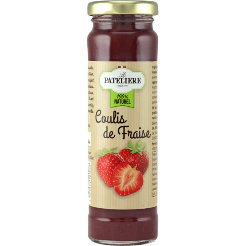 Strawberry Coulis 70% fruits 165g