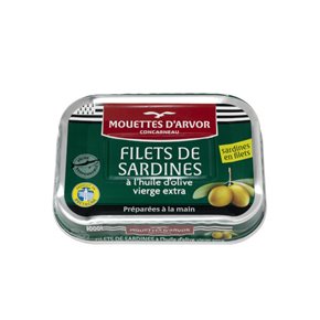 Filets de sardines à l'huile d'olive 100g