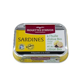 Sardines with BIO Lemon & BIO Olive Oil 115g
