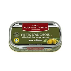 Filets d'anchois Olives & Huile d'olive 69g