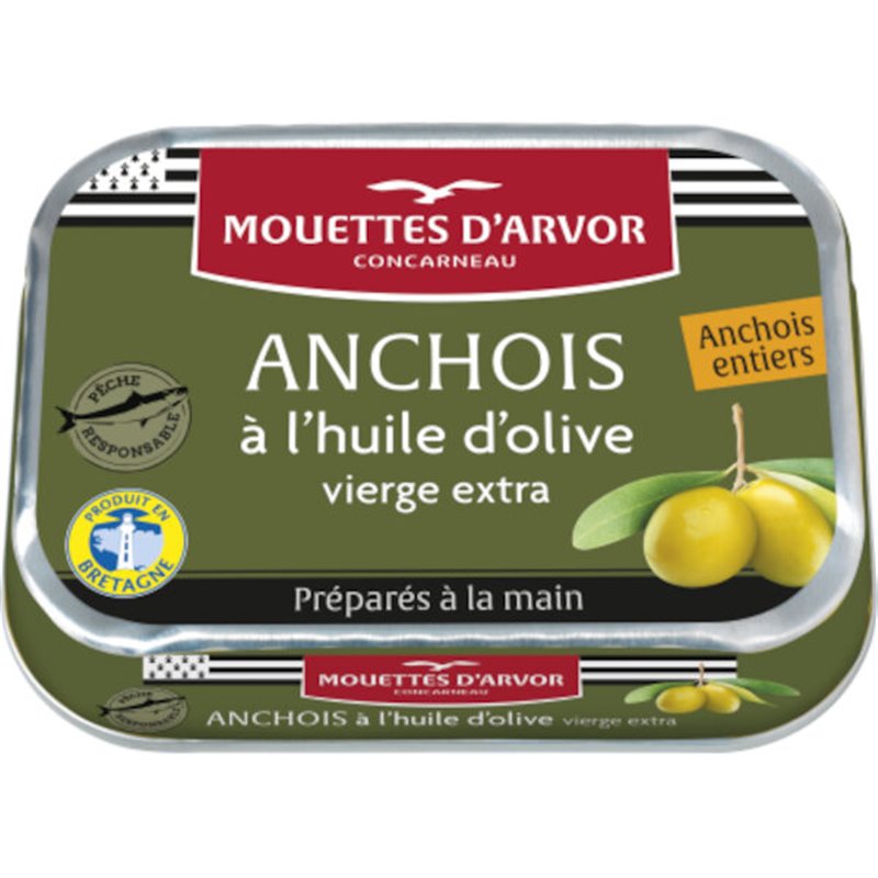 Whole anchovies in olive oil 100g
