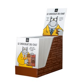 LE CHAT 32 Assorted organic & fairtrade milk chocolate squares 160g