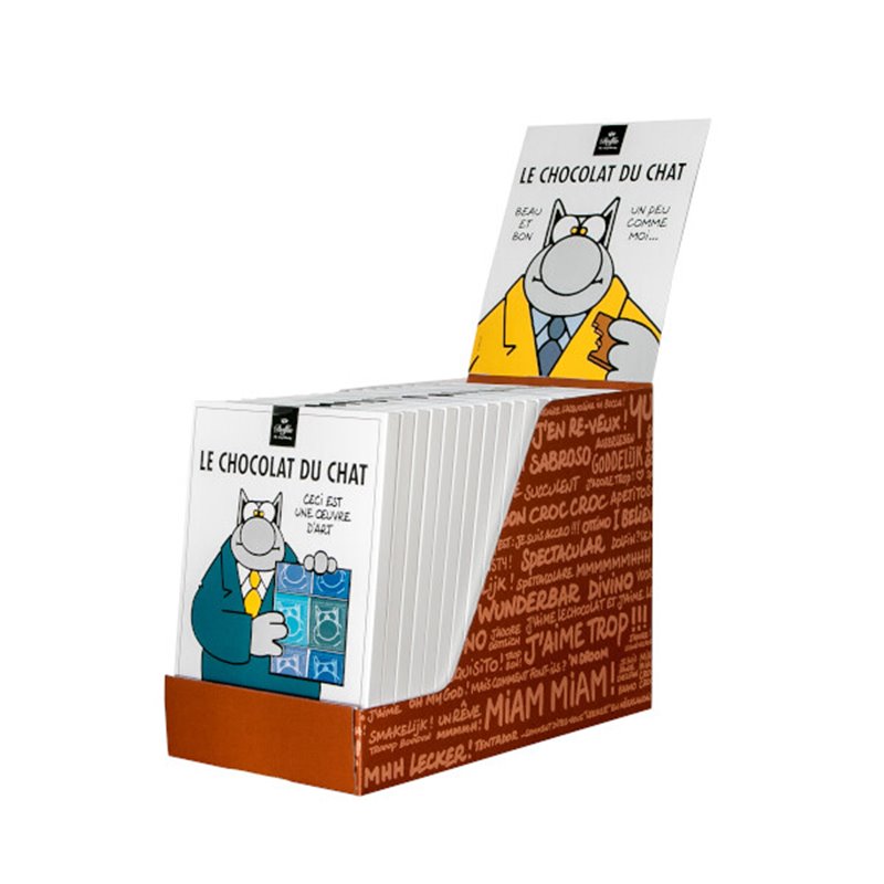 LE CHAT 32 Assorted organic & fairtrade dark chocolate squares 160g