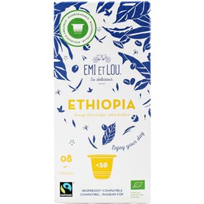 Ethiopia Fairtrade Arabica coffee compost caps (10x) BIO