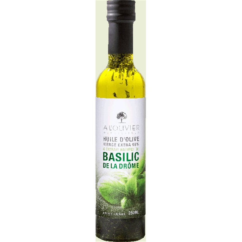 Olive oil with fresh basil 25cl