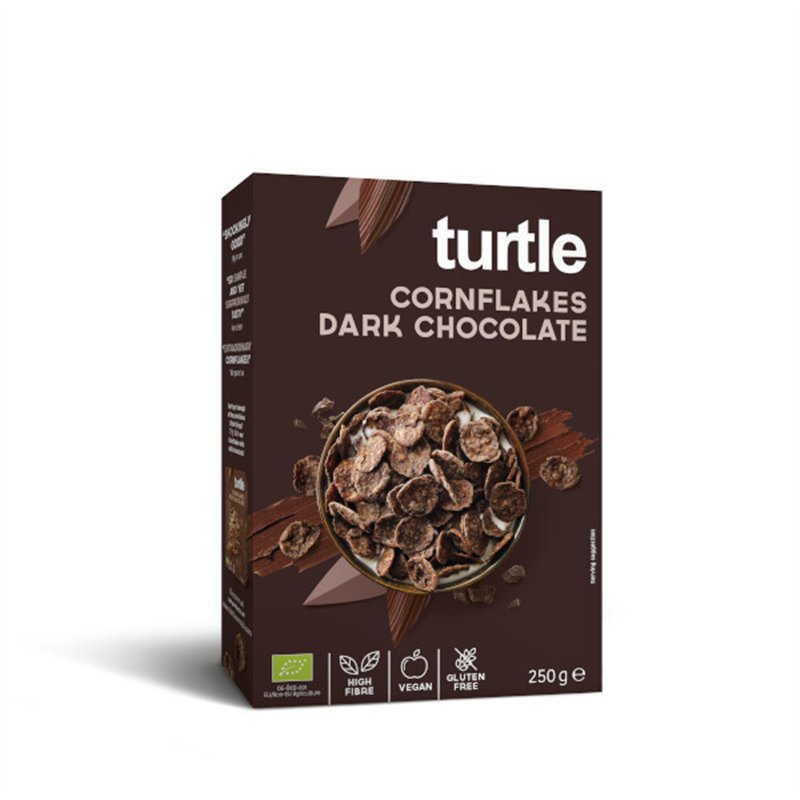 Cornflakes black chocolate BIO (gluten-free) 250g