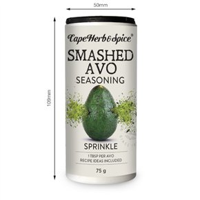 Geplette Avocado kruidenmix Shaker 75g