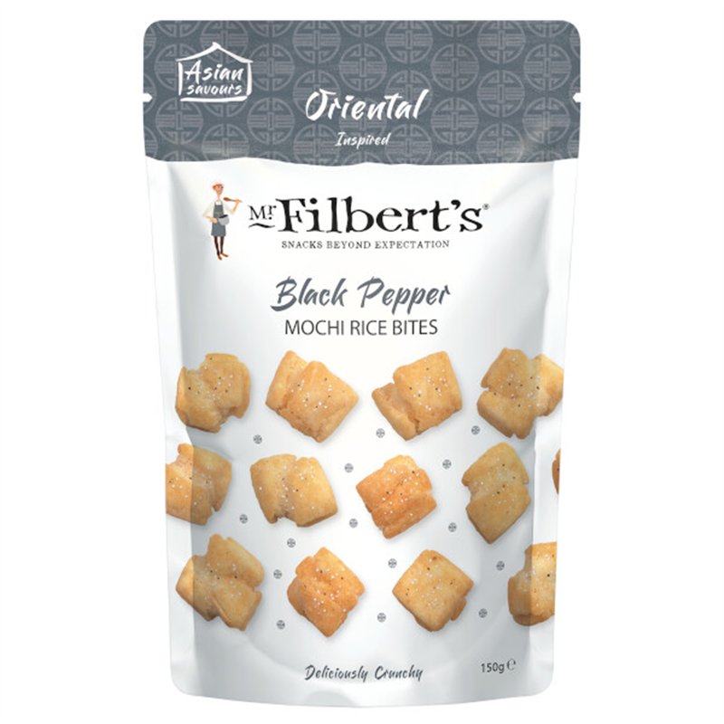 Fried Rice Cracker with Black Pepper Flavour 150g