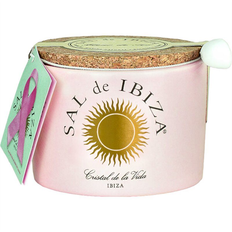 Fleur de Sel with rose petals – Limited Edition Ceramic Container 140g