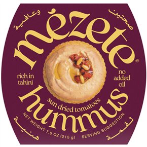 Zongedroogde tomaten hummus 200g