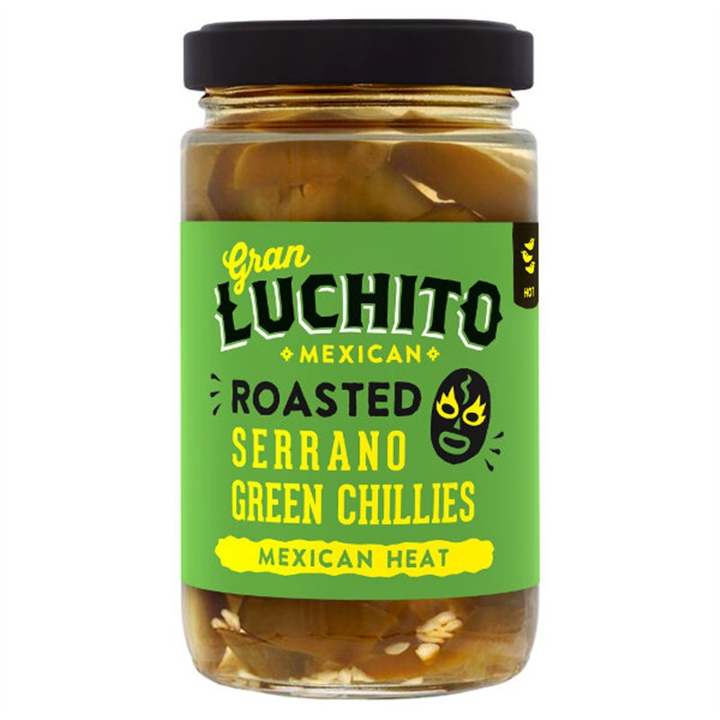 Fire Roasted Serrano Chillies 215g