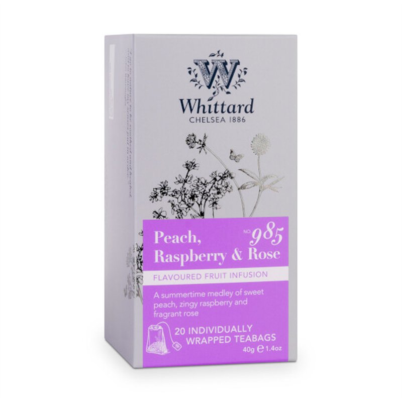 Sachets individuels 20's Peach, Raspberry & Rose 40g