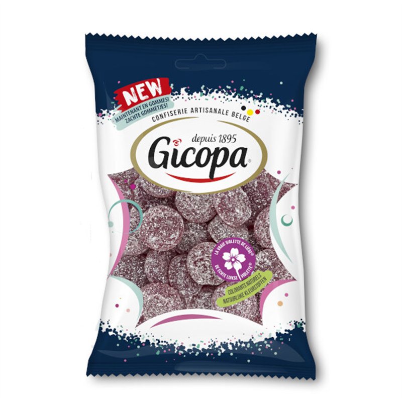 Soft candy real violet of Liege flowpack 170g